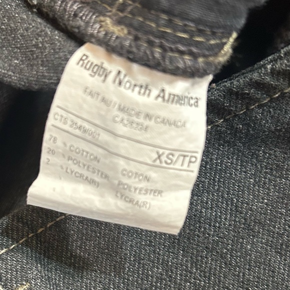 RUGBY NORTH AMERICA WOMEN BOOT CUT GRAY JEANS BUTTONS UP IN SIZE XS - Picture 5 of 6